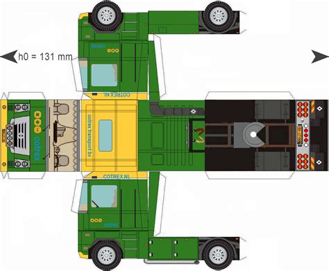 Free Download Paper Model Trucks Trailer Cotrex Paper Models