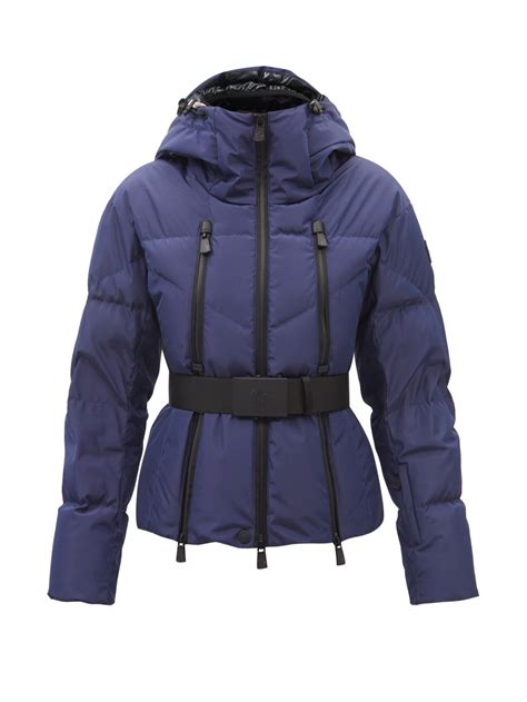Navy Goncelin Quilted Faille Down Jacket Moncler Grenoble