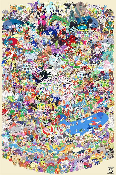 This Beautiful Poster Of All 807 Pokémon Took 350 Hours To Draw