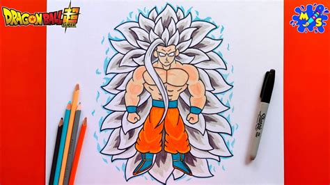Goku Ssj Infinity Drawing How To Draw Goku Super Saiyan Infinity Full Body Step By Step YouTube