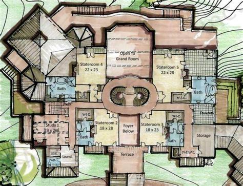 23 Stunning Castle Blueprints House Plans 13d