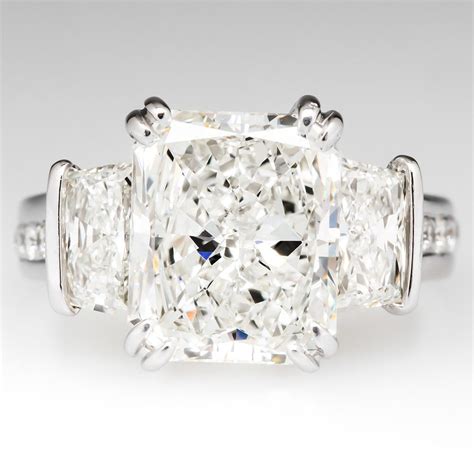 4 Carat Radiant Diamond Engagement Ring Gia Radiant Diamond