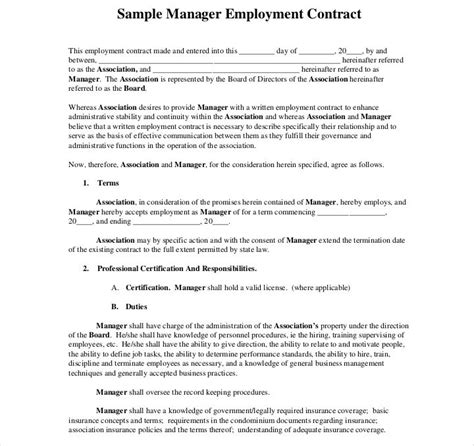 2 malaysia employment contract types. 12+ Employment Contracts for Restaurants, Cafes, and ...