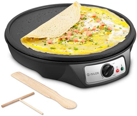 Amazon Lowest Price Isiler Electric Nonstick Crepe Pancakes Maker Griddle