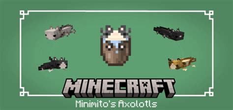 Minimitos Axolotls Minecraft Texture Pack Addon