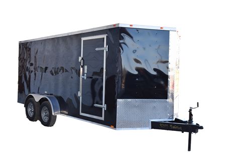 CY219 Cynergy 7x16 Enclosed Trailer TA Black | Safford Equipment Company