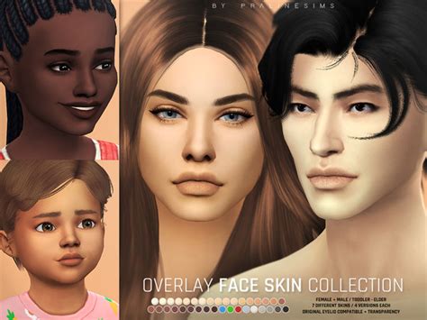 Overlay Face Skin Collection By Pralinesims At Tsr Sims 4 Updates