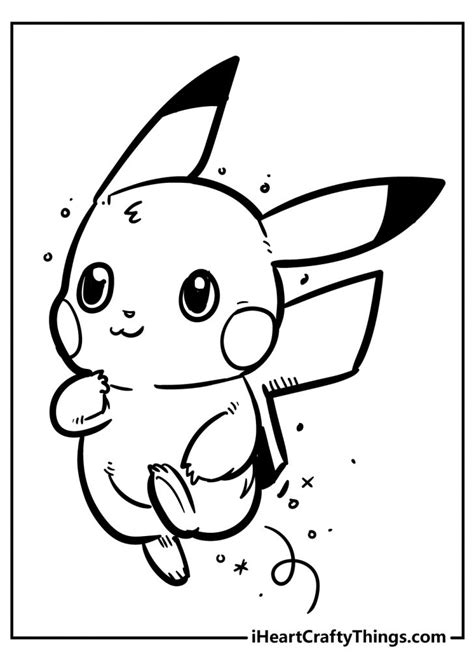 30 Powerful Pikachu Coloring Pages