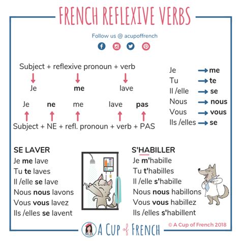 Reflexive Verbs Le Français à Afhs