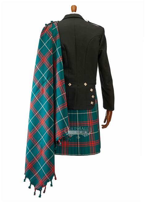 Mens Scottish Tartan Kilt Outfit To Hire Lightweight Navy Tweed Argy