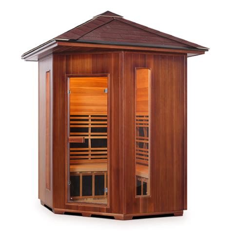 Enlighten Sauna Infrared And Dry Traditional Hybrid Diamond 4 Person