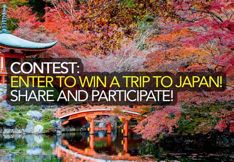 contest enter to win a trip to japan