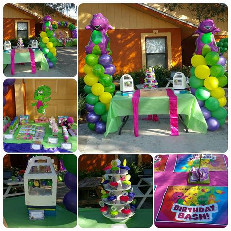Barney Birthday Party Ideas Photo 1 Of 8 Catch My Party