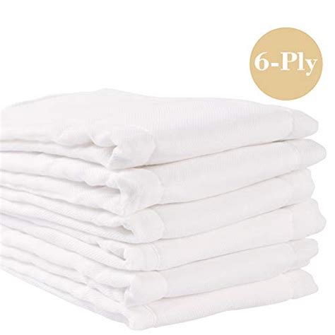 Fasoar Cotton Prefold Cloth Diapers 100 Unbleached Premium Cotton 3