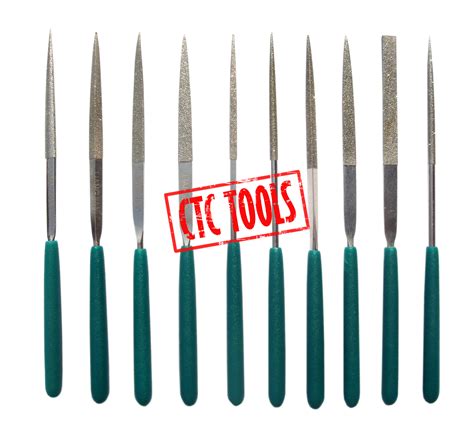 10 Pcs Straight Diamond Needle Files G93 Ctc Tools