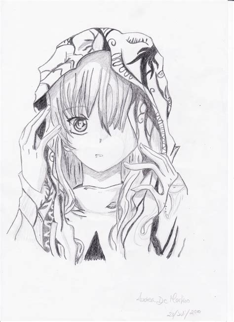 Hooded Anime Girl By Yvayne On Deviantart