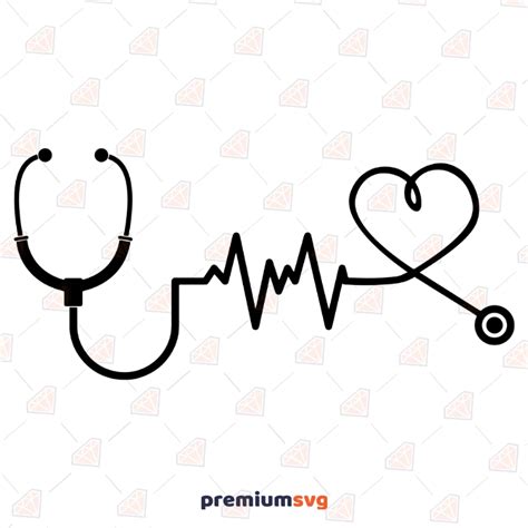 Instant Download Cut File Nurse Stethoscope Svg Pdf Png Cutting Files