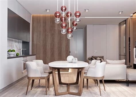 Interior Design Using Marble And Wood Combinations Futuristisches