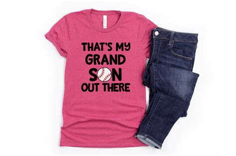 Grandma Baseball Shirt That S My Grandson Out There Cute Etsy