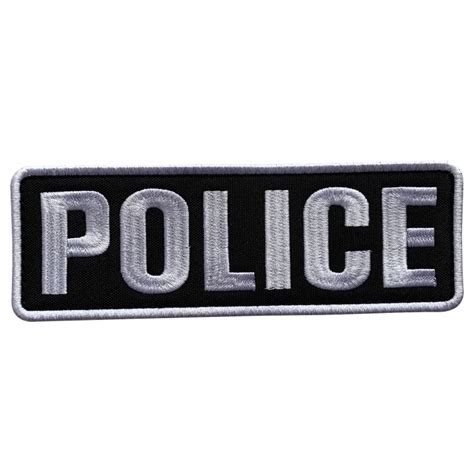 Laser Cut Personalised Police Velcro Patches Handmade Embroidered
