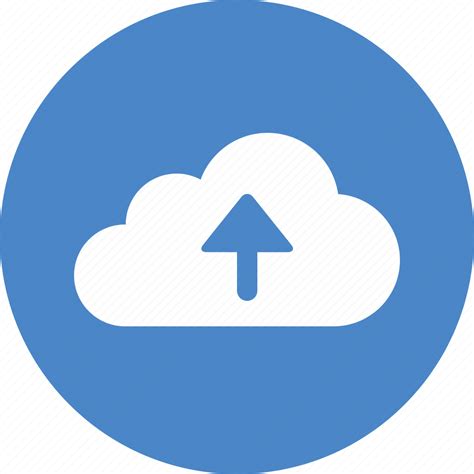 Backup Blue Circle Cloud Ftp Storage Upload Icon Download On
