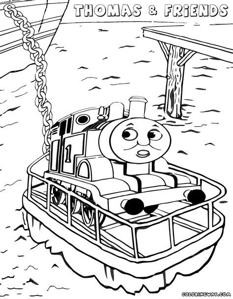 Try to color thomas and friends to unexpected colors! Thomas and Friends coloring pages | Coloring pages to ...