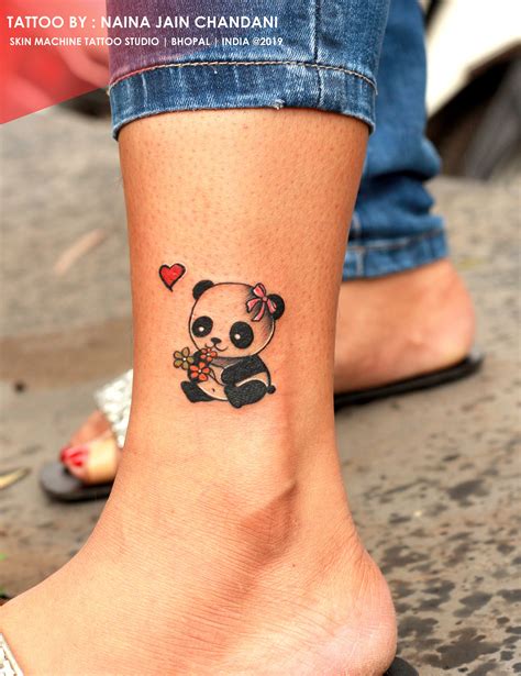 Small Cute Panda Tattoo