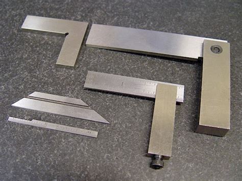 Machinists' solid squares (top) are hardened (RC55), ground, & lapped ...