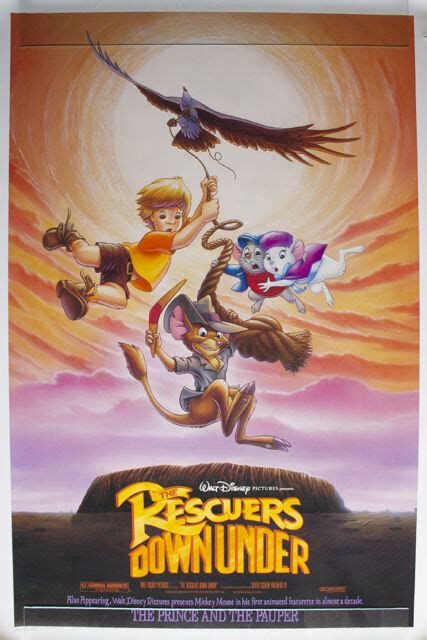 The Rescuers Down Under 1990 Original Movie Poster 40x27 Rolled