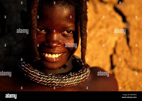Smiling Himba Child Kaokoveld Kunene Region Namibia Stock Photo Alamy
