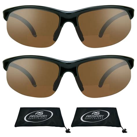 prosport sunglasses prosport bifocal sunglass readers sporty wrap blue block men women 2 pairs