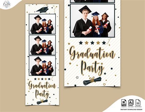Photo Booth Template Graduation Photobooth Template Grad Etsy
