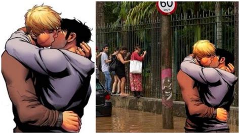 بوسیدن دو ابرقهرمان مرد در یک داستان مصور در برزیل جنجال به پا کرد