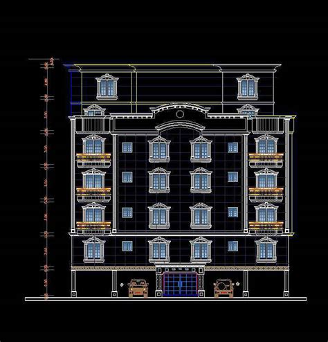 Building Elevation 10 Free Autocad Blocks And Drawings Download Center