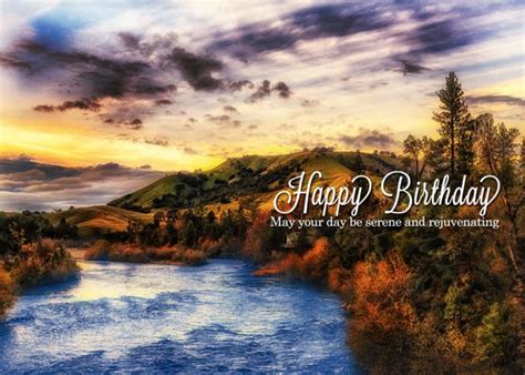 Happy Birthday American River Scenic View Card Ad Affiliate