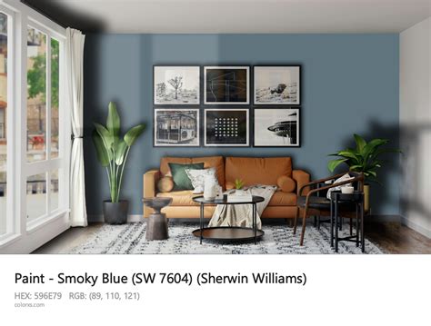 Sherwin Williams Smoky Blue Sw 7604 Paint Color Codes Similar Paints