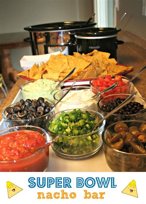this nacho bar is easy to do and people really get excited about making their own nachos this