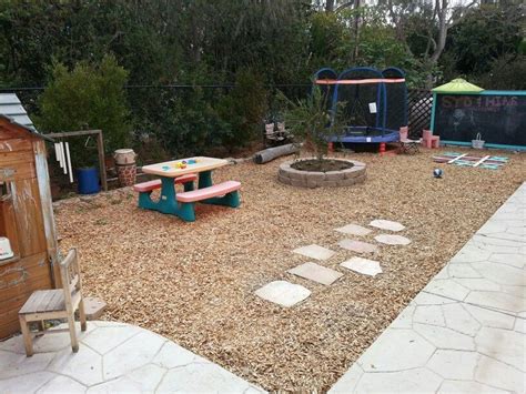 Kids Play Area Backyard Playground No Grass Backyard