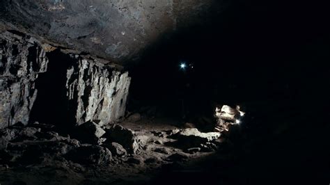 Exploring Dark Cave Young Adventurers Stock Footage Sbv 325388539