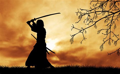 Maybe you would like to learn more about one of these? samurai, Japanese clothes, Katana, Silhouette, Trees ...