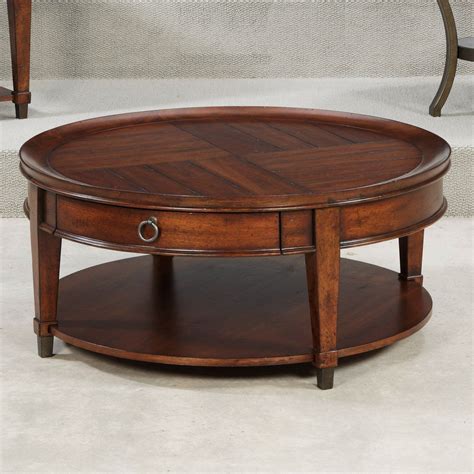 Hammary home furnishings including coffee tables, side tables, entertainment consoles, and unique home accents. Hammary Sunset Valley Round Cocktail Table - Rich Mahogany ...