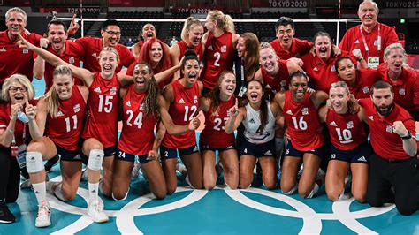U S Women Defeat Brazil For First Olympic Volleyball Gold NBC Olympics