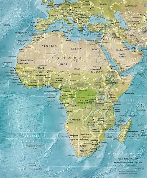 Afrique Carte Physique Carte De La Norvege