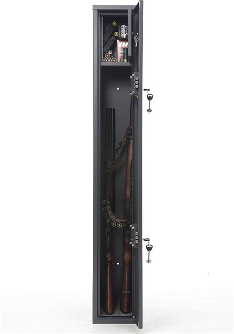 Black 18 Gun Security Cabinet Safe Storage Rifle Shotgun Steel Firearm Ammo Lock Gun Storage