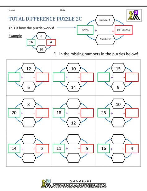 19 Free Printable Fun Math Worksheets For 2nd Grade Pics The Math