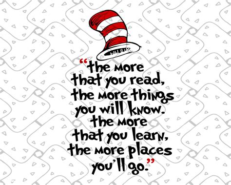 The More That You Read Dr Seuss Svg Dr Seuss Svg Cat In The Etsy