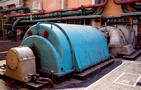 Turbogenerators In Thermal Power Plant Stock Photo Image Of Radiator
