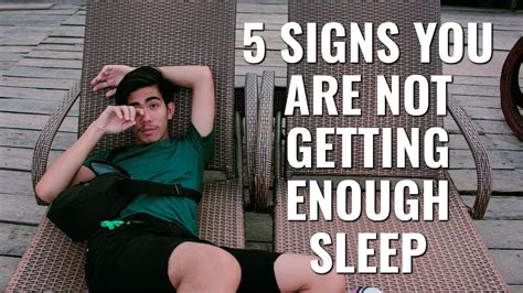 5 Signs You Are Not Getting Enough Sleep Youtube