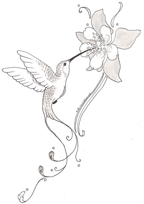 Tattoos Of Humming Bird Hummingbird Flower Tattoos Designs