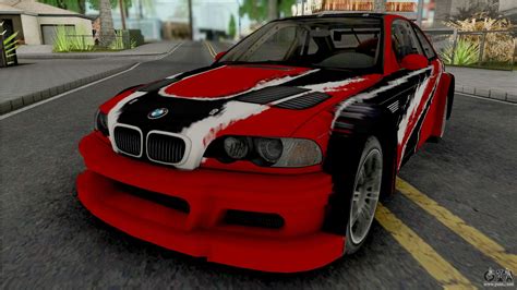 BMW M3 GTR Stacked Deck NFS Carbon For GTA San Andreas